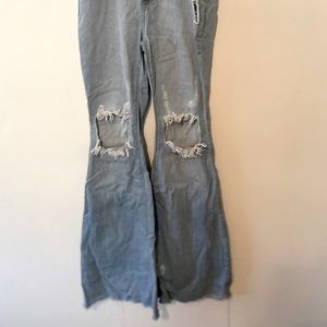 Fashion nova flare ripped jeans size 9